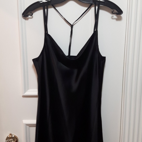 NWOT black slip dress - Picture 2 of 4